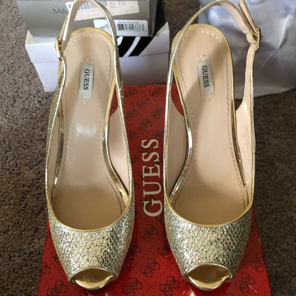 Guess Gold Shoes